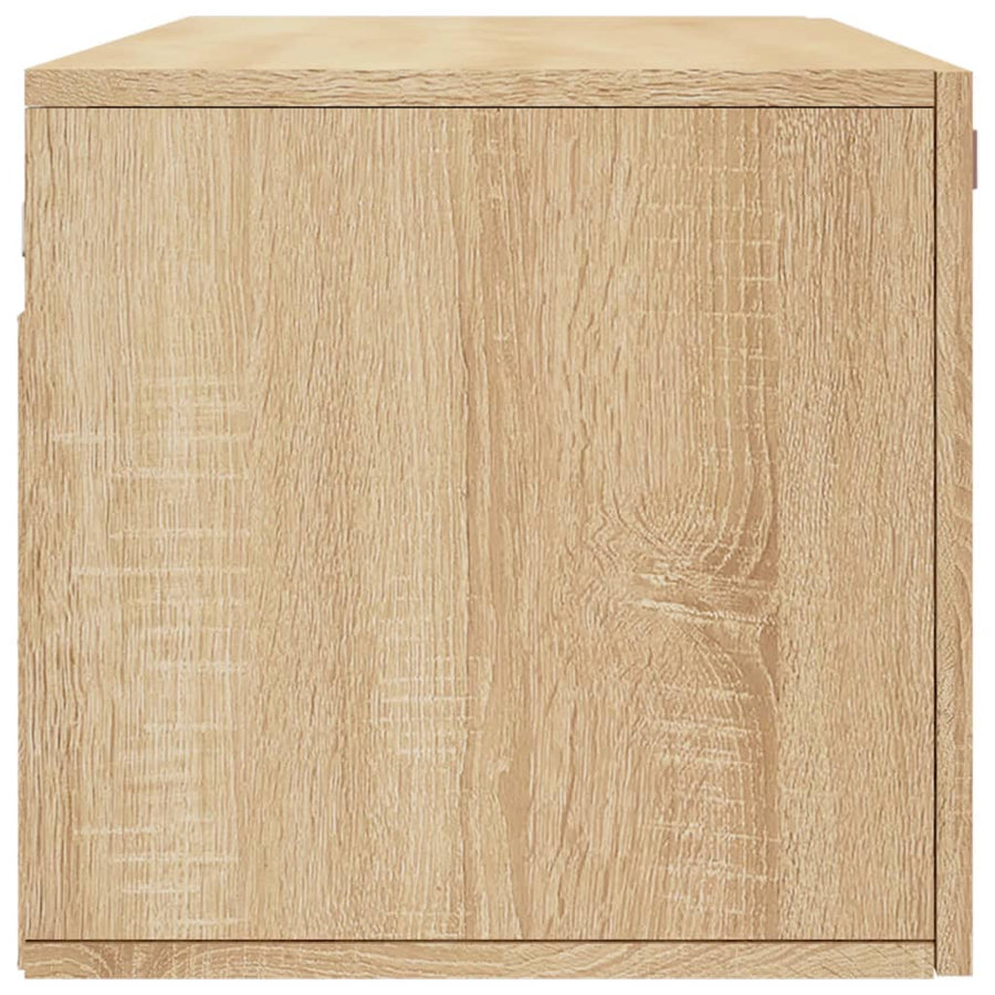 Wandkast 100X36,5X35 Cm Bewerkt Hout Kleurig 100 x 36.5 x 35 cm Sonoma eiken