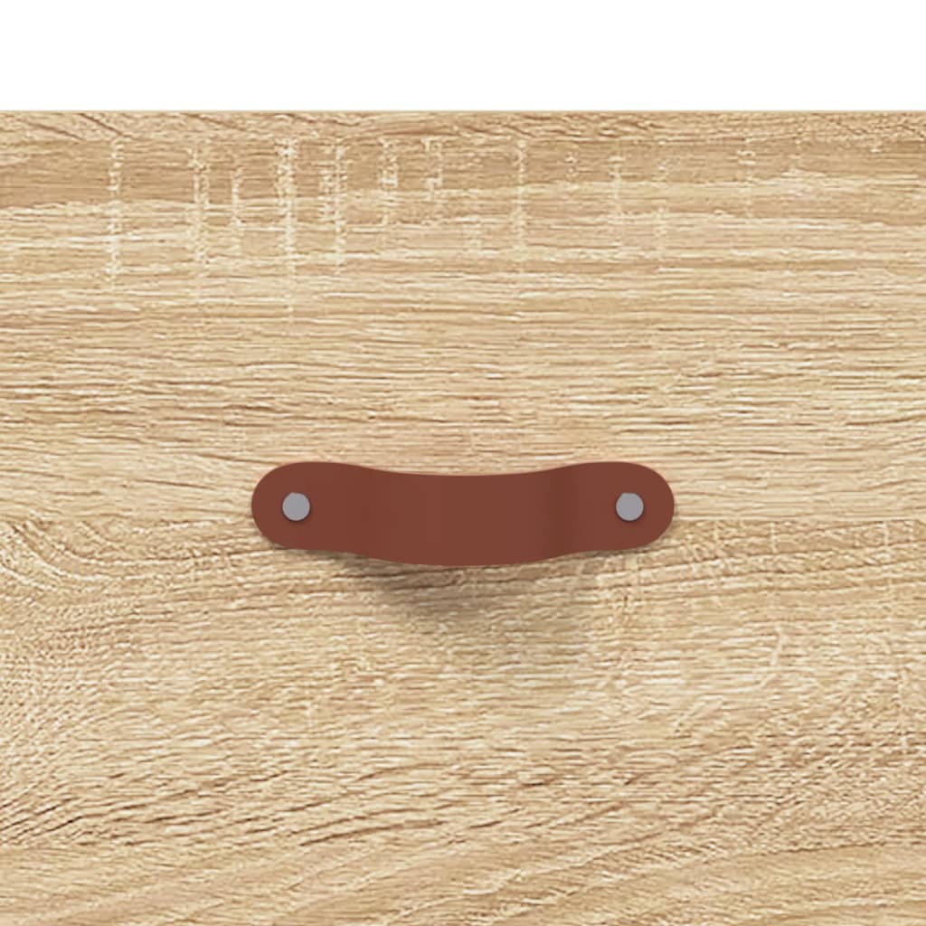 Wandkast 100X36,5X35 Cm Bewerkt Hout Kleurig 100 x 36.5 x 35 cm Sonoma eiken