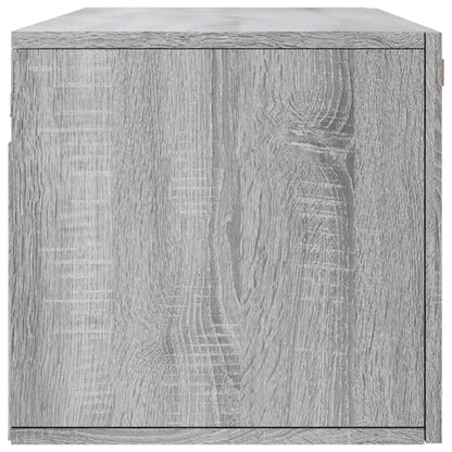 Wandkast 100X36,5X35 Cm Bewerkt Hout Grijs Sonoma Eikenkleurig