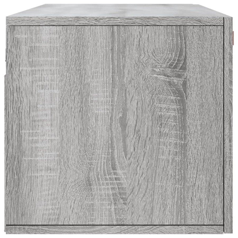Wandkast 100X36,5X35 Cm Bewerkt Hout Grijs Sonoma Eikenkleurig
