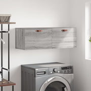 Wandkast 100x36,5x35 cm grijs sonoma eiken