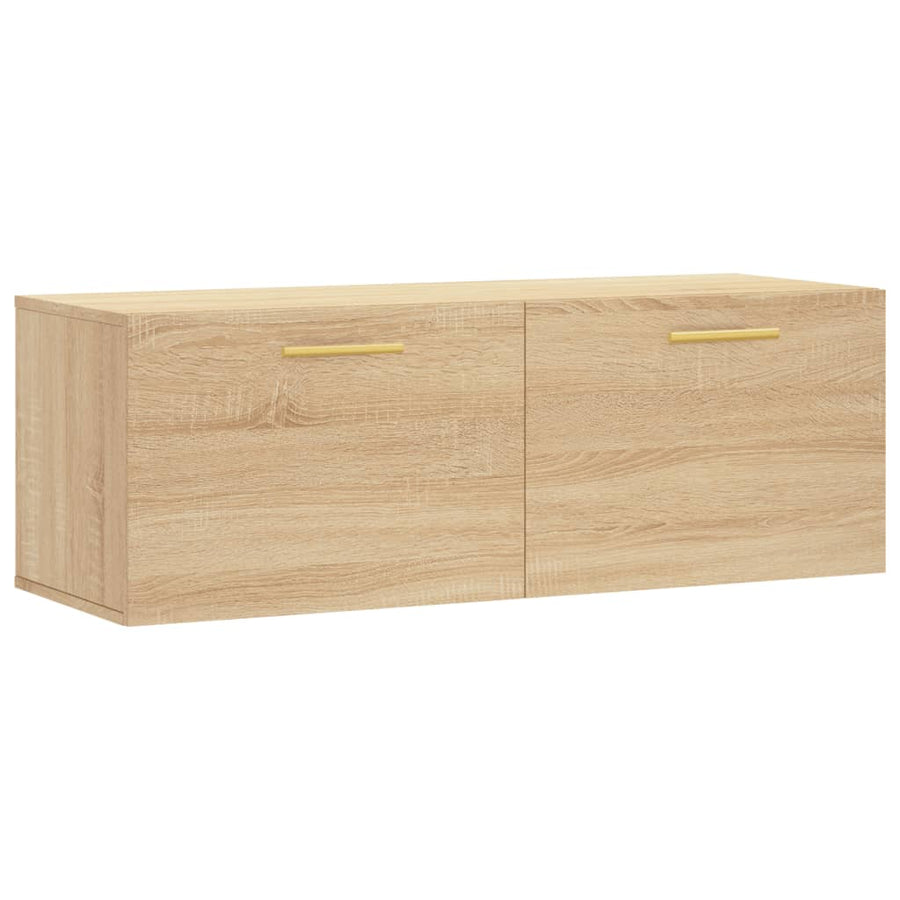 Wandkast 00X36,5X35 Cm Bewerkt Hout Kleurig 100 x 36.5 x 35 cm Sonoma eiken