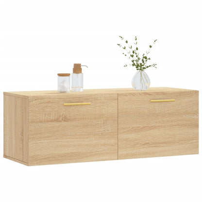 Wandkast 00X36,5X35 Cm Bewerkt Hout Kleurig 100 x 36.5 x 35 cm Sonoma eiken