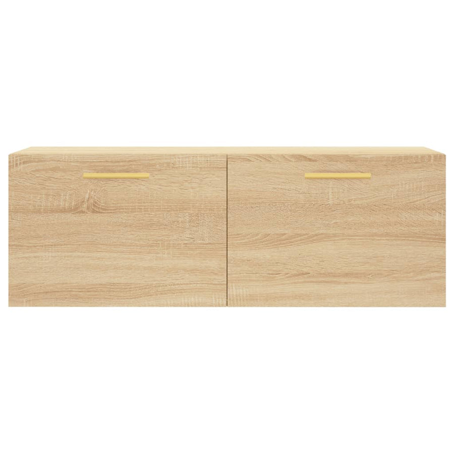 Wandkast 00X36,5X35 Cm Bewerkt Hout Kleurig 100 x 36.5 x 35 cm Sonoma eiken
