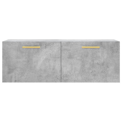 Wandkast 100x36,5x35 cm bewerkt hout betongrijs