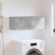 Wall cabinet 100x36.5x35 cm engineered wood concrete grey