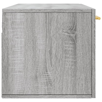 Wandkast 100X36,5X35 Cm Bewerkt Hout Grijs Sonoma Eikenkleurig