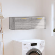 Wall cabinet 100x36.5x35 cm engineered wood gray Sonoma oak effect