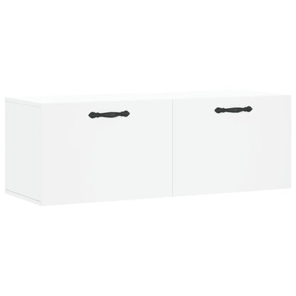Wandkast 100X36,5X35 Cm Bewerkt Hout 100 x 36.5 x 35 cm Wit