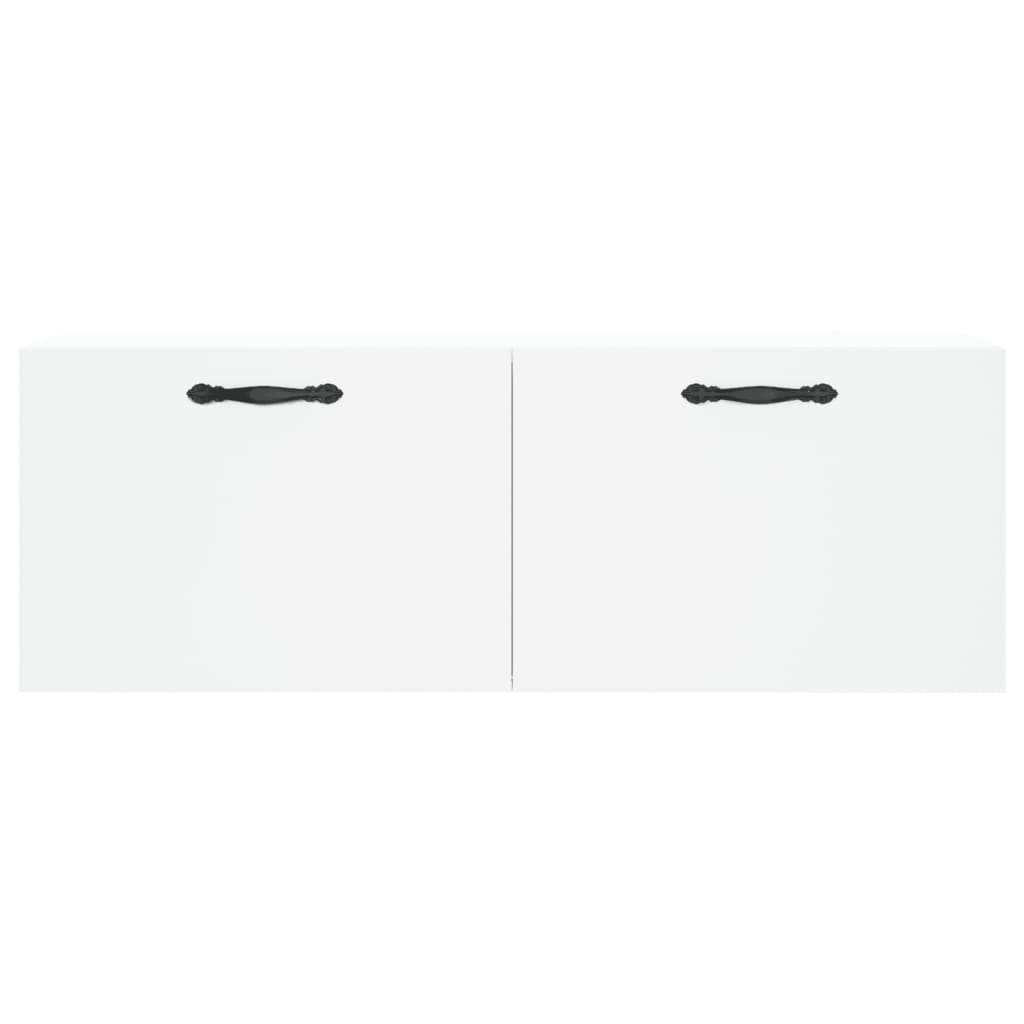 Wandkast 100X36,5X35 Cm Bewerkt Hout 100 x 36.5 x 35 cm Wit