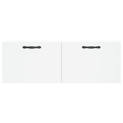 Wandkast 100X36,5X35 Cm Bewerkt Hout 100 x 36.5 x 35 cm Wit