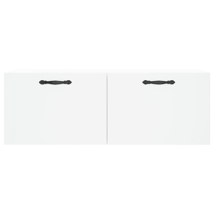 Wandkast 100X36,5X35 Cm Bewerkt Hout 100 x 36.5 x 35 cm Wit