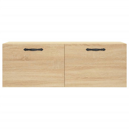 Wandkast 100X36,5X35 Cm Bewerkt Hout Kleurig 100 x 36.5 x 35 cm Sonoma eiken