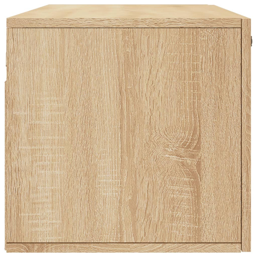 Wandkast 100X36,5X35 Cm Bewerkt Hout Kleurig 100 x 36.5 x 35 cm Sonoma eiken