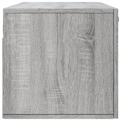 Wandkast 100X36,5X35 Cm Bewerkt Hout Eikenkleurig 100 x 36.5 x 35 cm Grijs sonoma