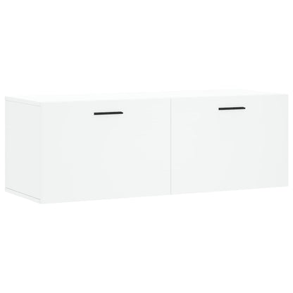 Wandkast 100X36,5X35 Cm Bewerkt Hout 100 x 36.5 x 35 cm Wit