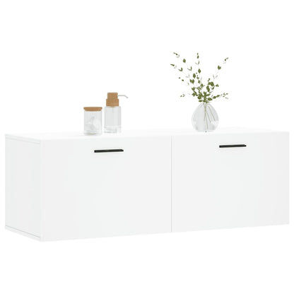 Wandkast 100X36,5X35 Cm Bewerkt Hout 100 x 36.5 x 35 cm Wit