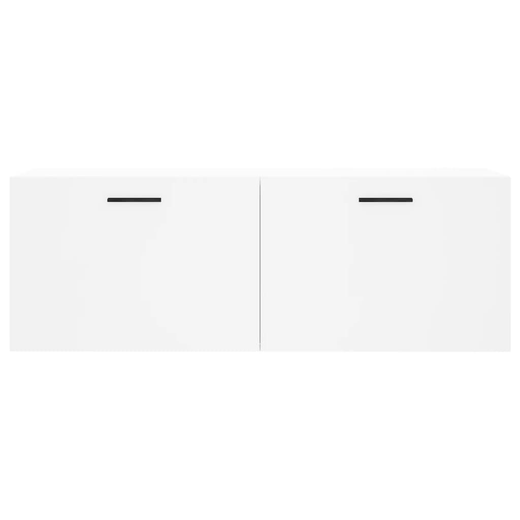 Wandkast 100X36,5X35 Cm Bewerkt Hout 100 x 36.5 x 35 cm Wit
