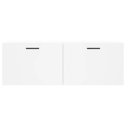 Wandkast 100X36,5X35 Cm Bewerkt Hout 100 x 36.5 x 35 cm Wit