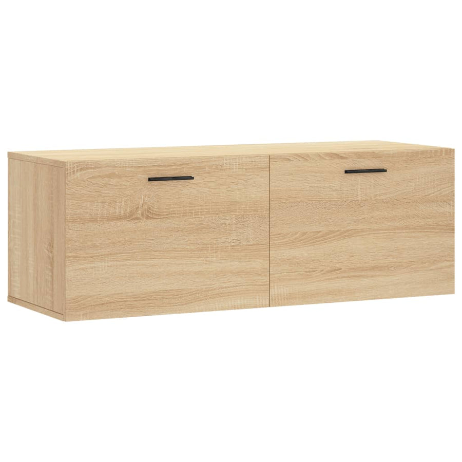 Wandkast 100x36,5x35 cm bewerkt hout sonoma eikenkleurig