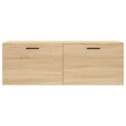 Wandkast 100x36,5x35 cm bewerkt hout sonoma eikenkleurig