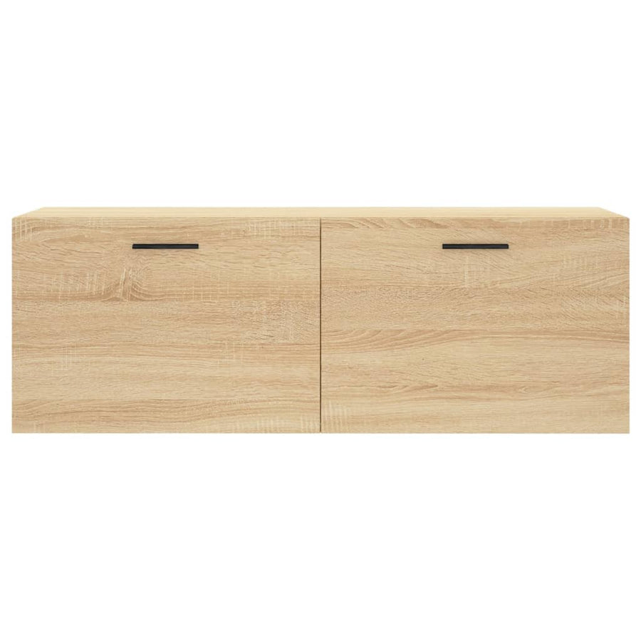 Wandkast 100x36,5x35 cm bewerkt hout sonoma eikenkleurig