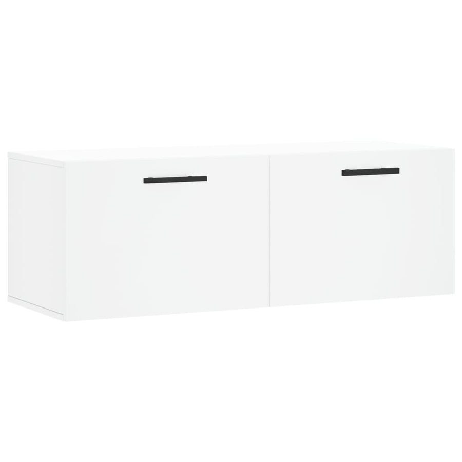 Wandkast 100X36,5X35 Cm Bewerkt Hout 100 x 36.5 x 35 cm Wit