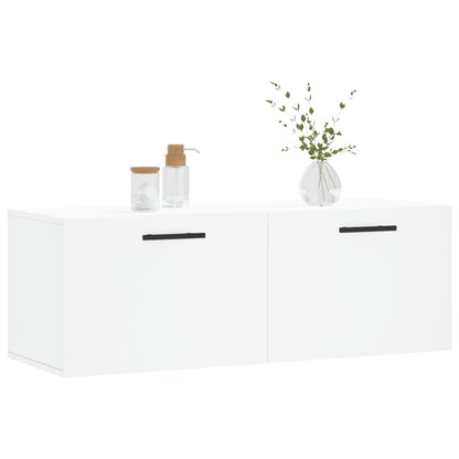 Wandkast 100X36,5X35 Cm Bewerkt Hout 100 x 36.5 x 35 cm Wit