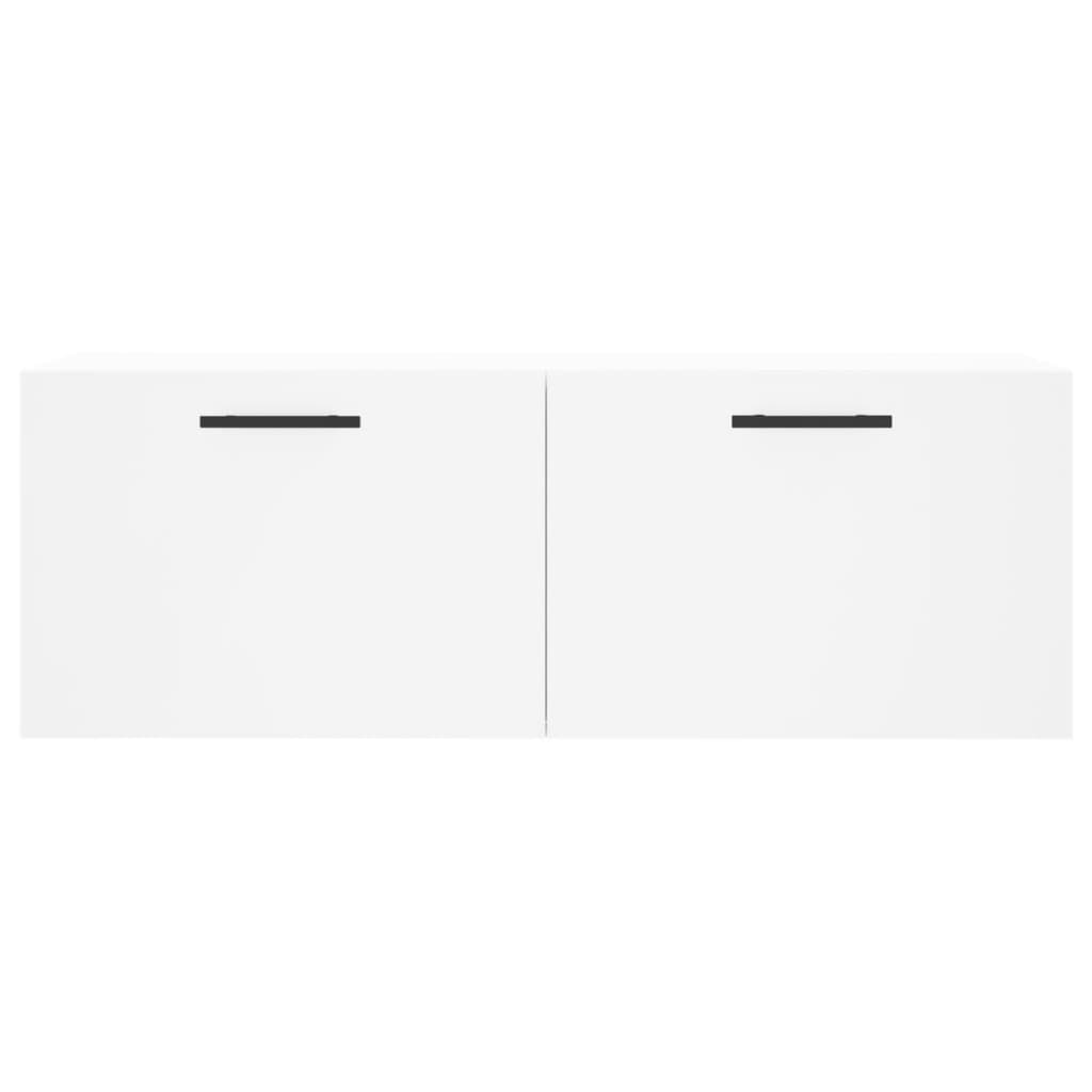 Wandkast 100X36,5X35 Cm Bewerkt Hout 100 x 36.5 x 35 cm Wit