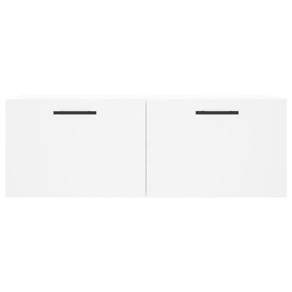 Wandkast 100X36,5X35 Cm Bewerkt Hout 100 x 36.5 x 35 cm Wit