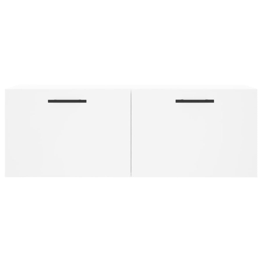 Wandkast 100X36,5X35 Cm Bewerkt Hout 100 x 36.5 x 35 cm Wit