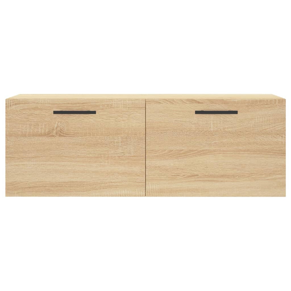 Wandkast 100X36,5X35 Cm Bewerkt Hout Kleurig 100 x 36.5 x 35 cm Sonoma eiken