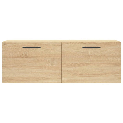 Wandkast 100X36,5X35 Cm Bewerkt Hout Kleurig 100 x 36.5 x 35 cm Sonoma eiken