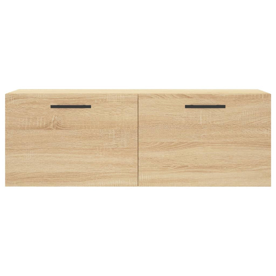Wandkast 100X36,5X35 Cm Bewerkt Hout Kleurig 100 x 36.5 x 35 cm Sonoma eiken
