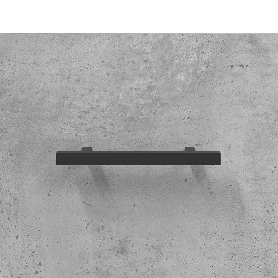 Wandkast 100X36,5X35 Cm Bewerkt Hout Betongrijs