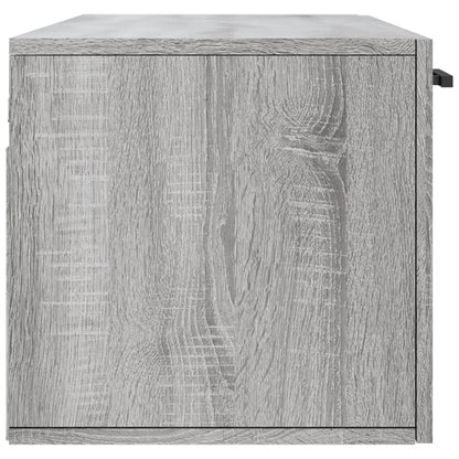 Wandkast 100X36,5X35 Cm Bewerkt Hout Grijs Sonoma Eikenkleurig