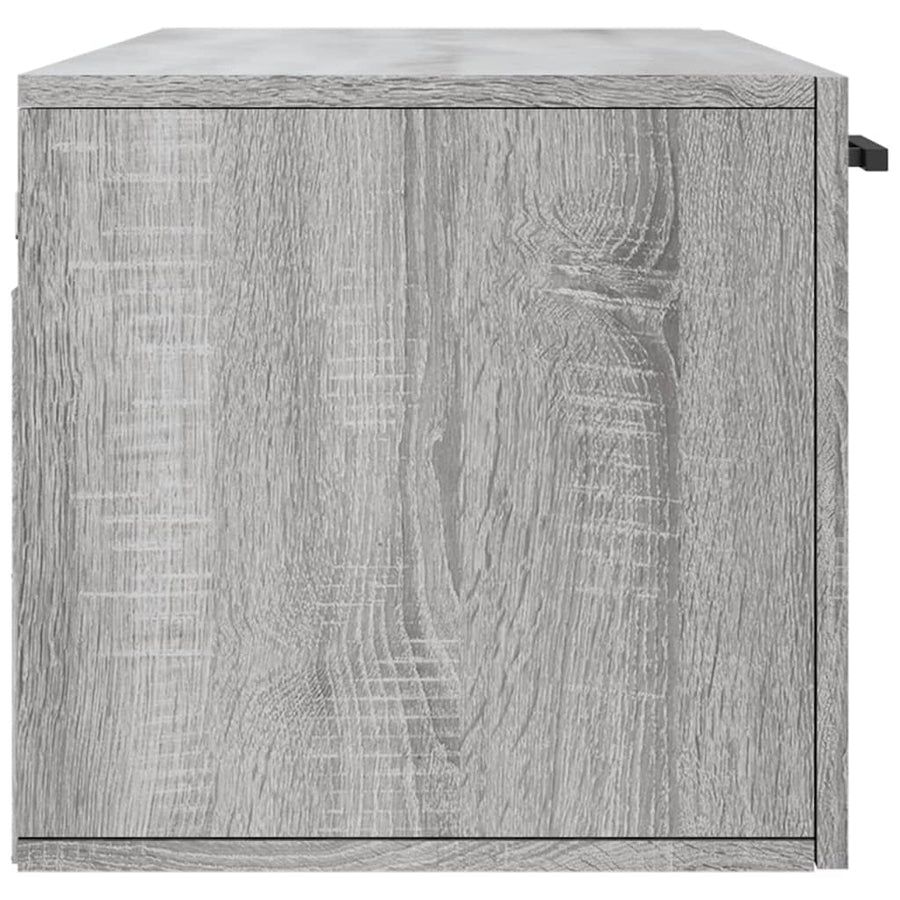 Wandkast 100X36,5X35 Cm Bewerkt Hout Grijs Sonoma Eikenkleurig