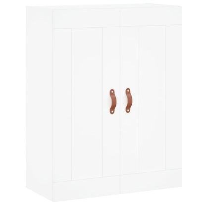 Wandkast 69,5X34X90 Cm Bewerkt Hout Wit
