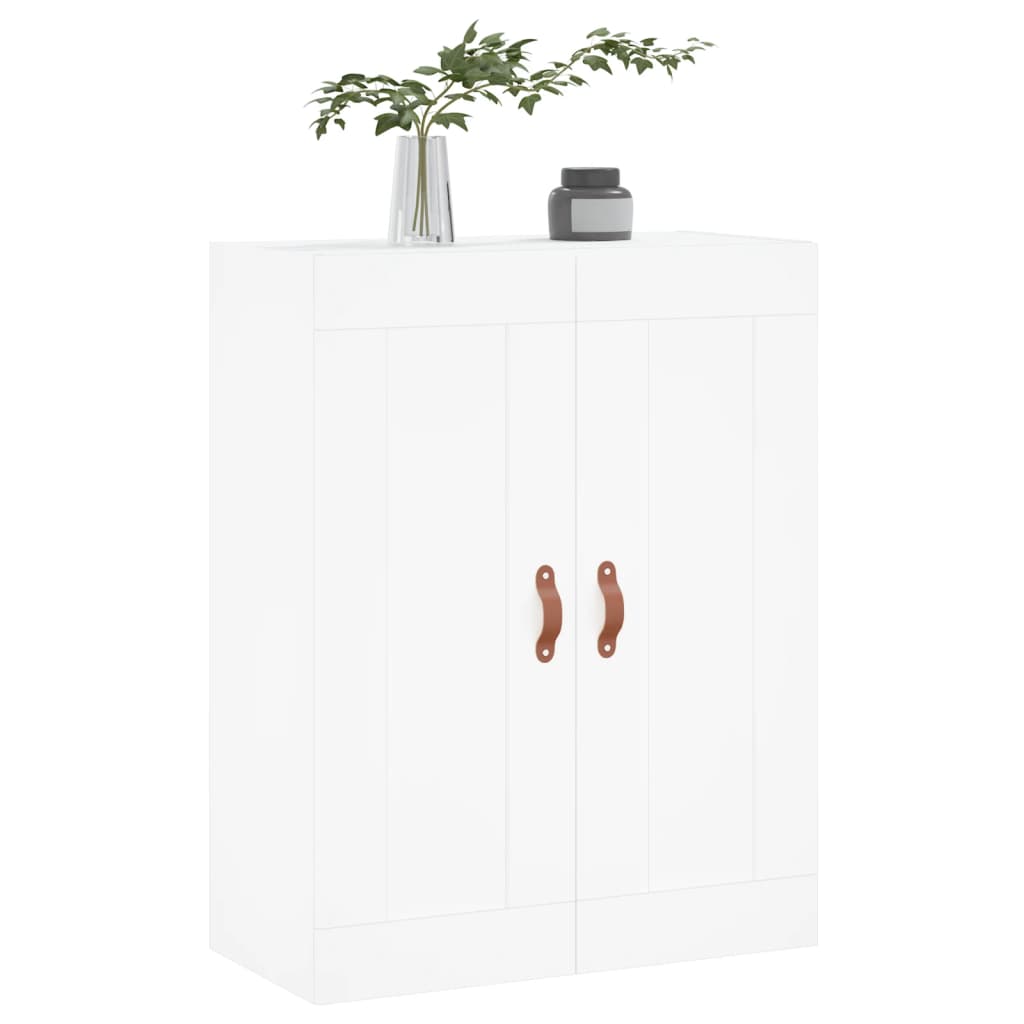 Wandkast 69,5X34X90 Cm Bewerkt Hout Wit