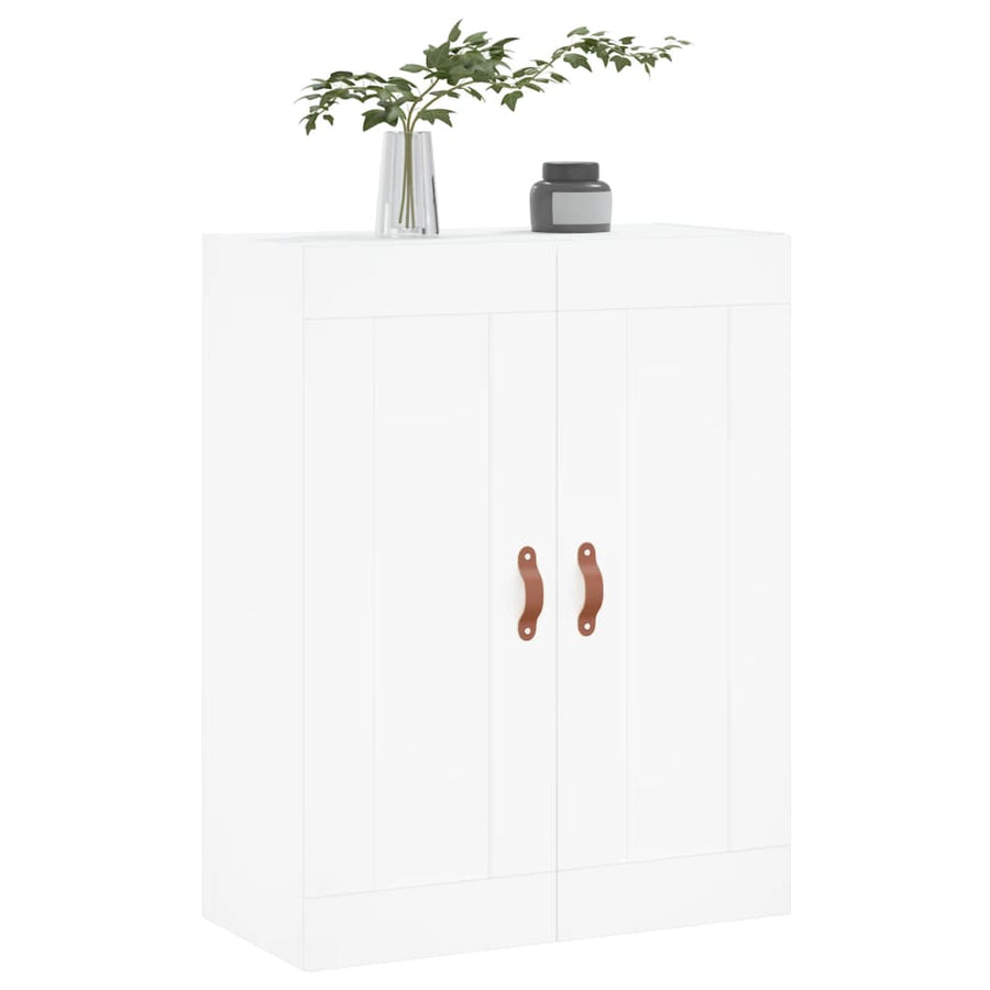 Wandkast 69,5X34X90 Cm Bewerkt Hout Wit