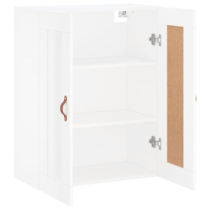 Wandkast 69,5X34X90 Cm Bewerkt Hout Wit