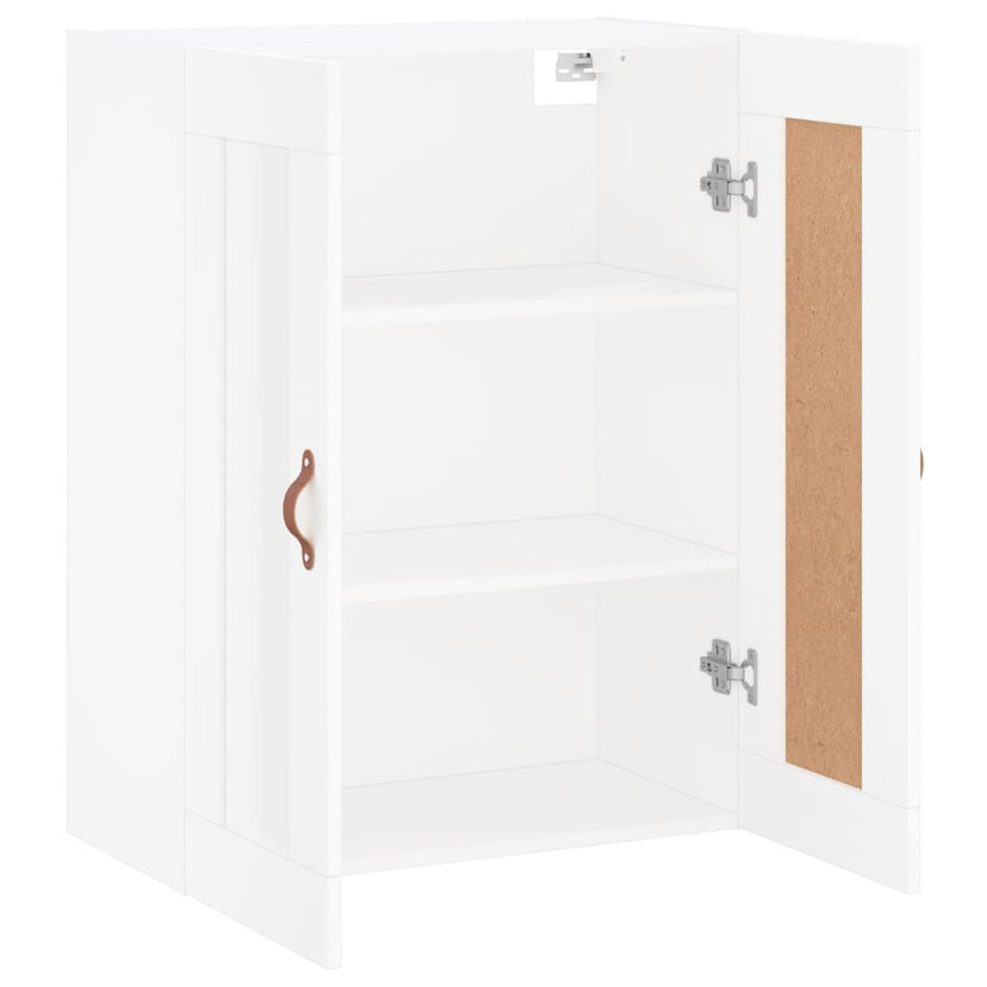 Wandkast 69,5X34X90 Cm Bewerkt Hout Wit