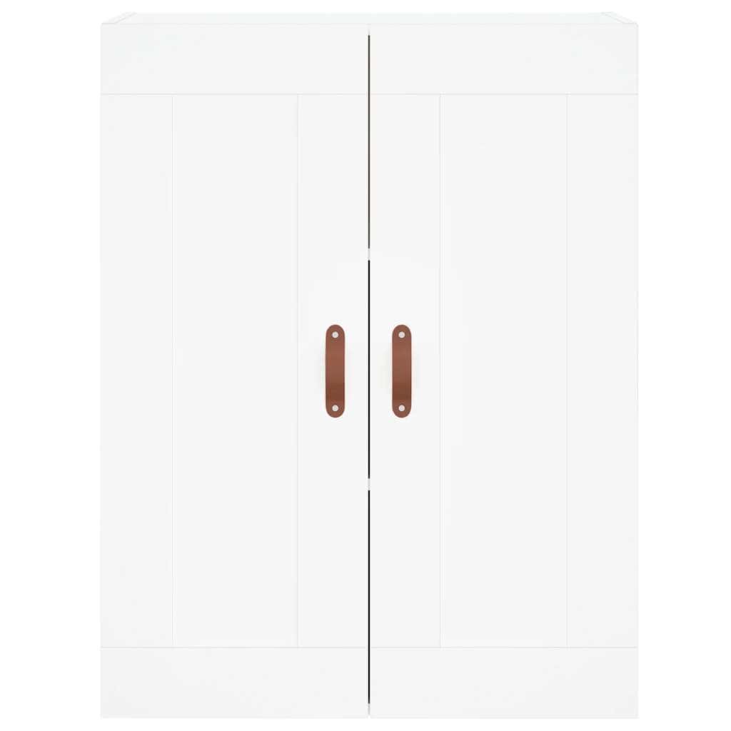 Wandkast 69,5X34X90 Cm Bewerkt Hout Wit