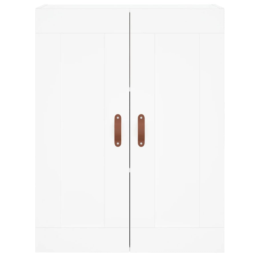 Wandkast 69,5X34X90 Cm Bewerkt Hout Wit