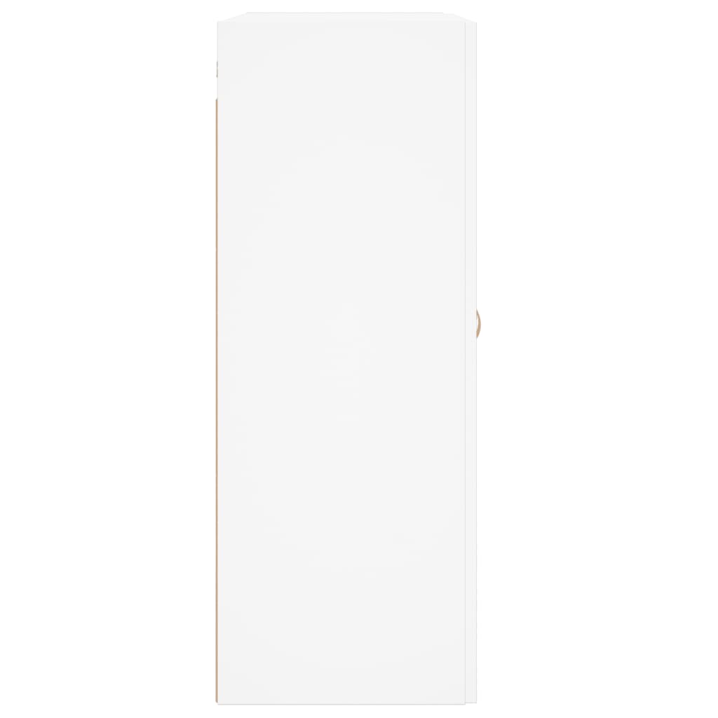 Wandkast 69,5X34X90 Cm Bewerkt Hout Wit