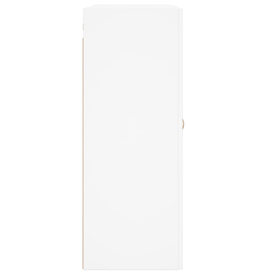 Wandkast 69,5X34X90 Cm Bewerkt Hout Wit