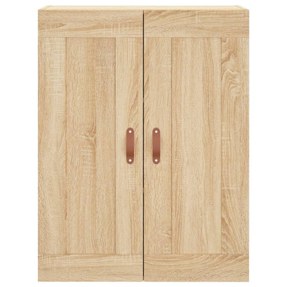 Wandkast 69,5X34X90 Cm Bewerkt Hout Kleurig Sonoma eiken