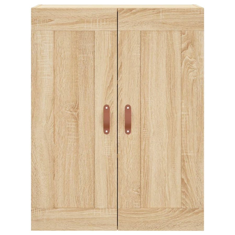 Wandkast 69,5X34X90 Cm Bewerkt Hout Kleurig Sonoma eiken