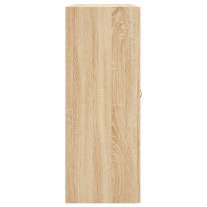Wandkast 69,5X34X90 Cm Bewerkt Hout Kleurig Sonoma eiken