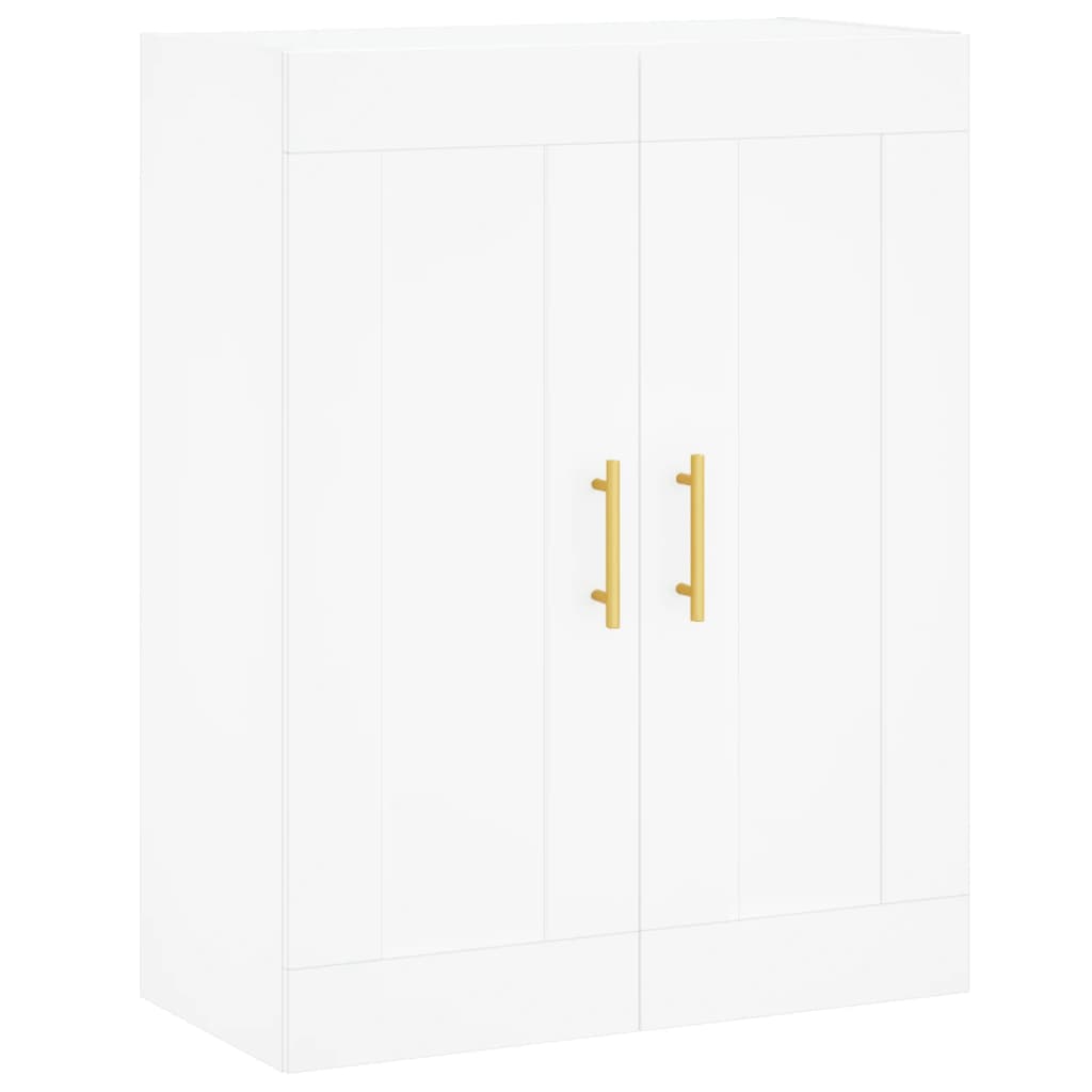 Wandkast 69,5X34X90 Cm Bewerkt Hout Wit
